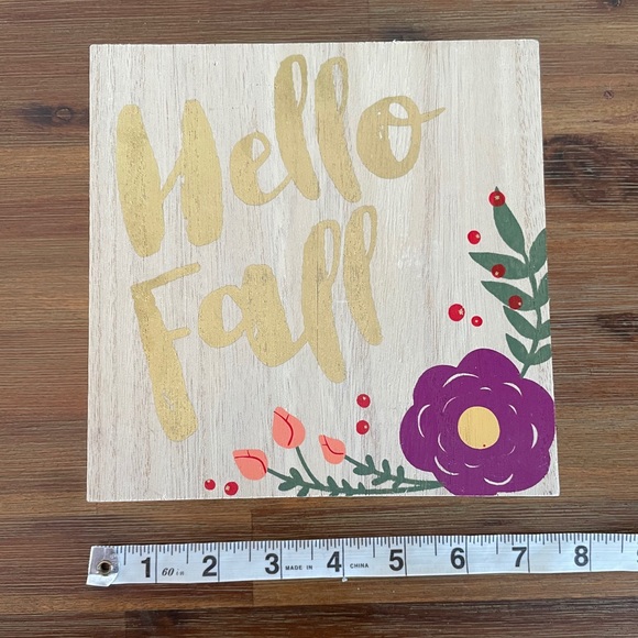 Hello Fall Sign - Picture 3 of 5